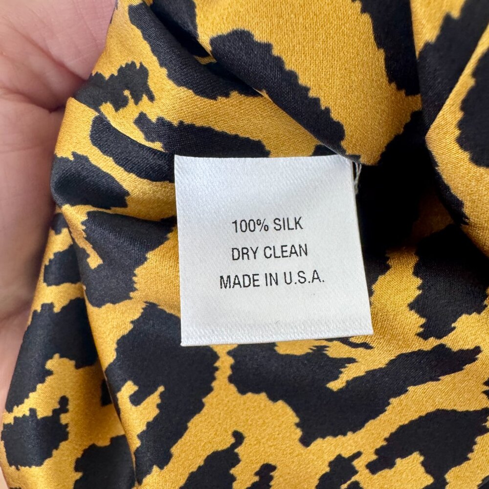 SERGIO HUDSON 100% Silk Cheetah Print Blazer - Picture 14 of 15